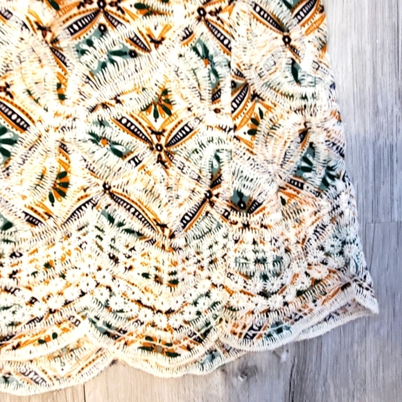 Anthropologie -Solitaire Crochet Knit Lace Boho Top Flared Sleeves Size Medium - Picture 4 of 6